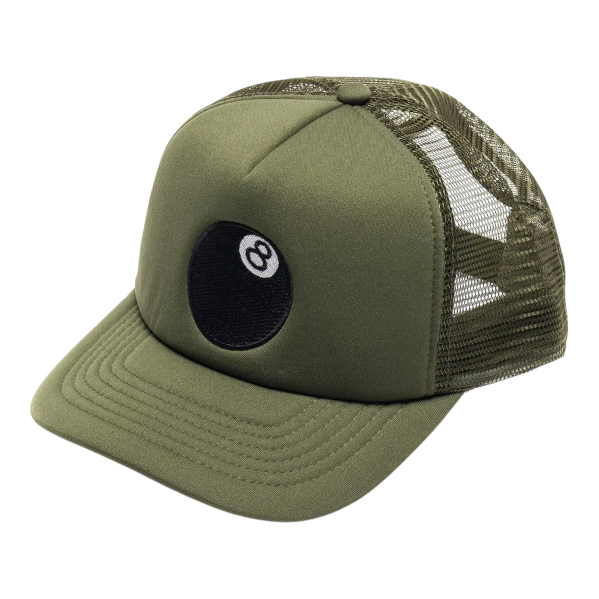 Stussy 8 Ball Trucker Cap 'Moss' – Bootleggers213