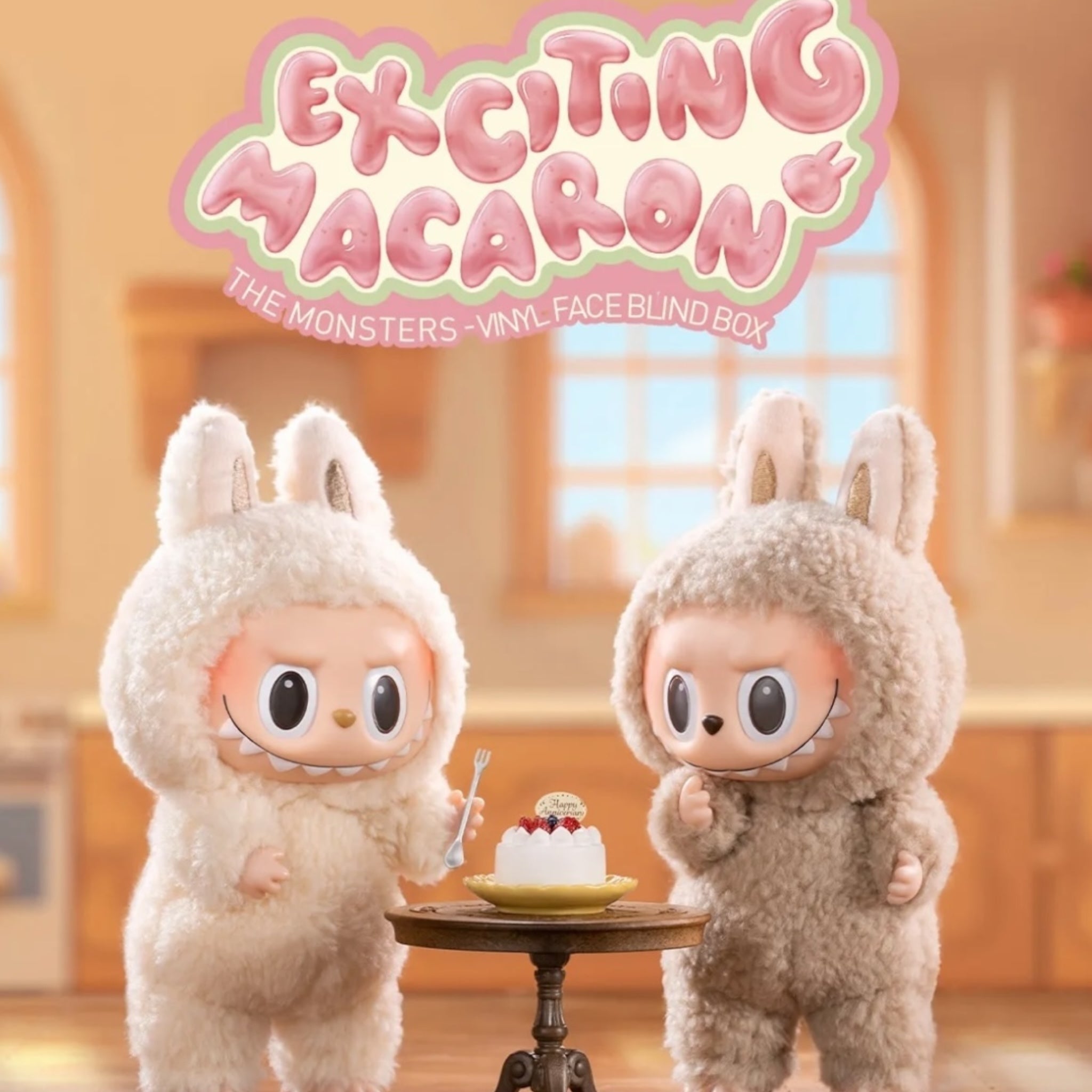 Pop Mart Labubu The Monsters Exciting Macaron Vinyl Face