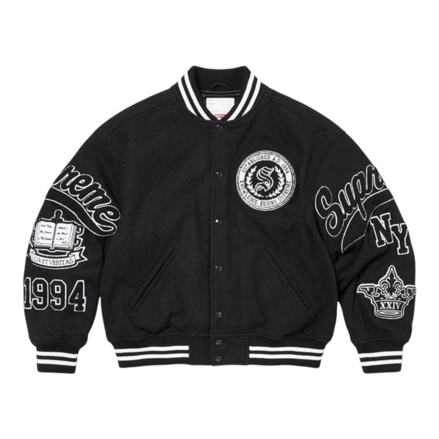 Supreme Veritas Varsity Jacket Lサイズ Supreme Veritas Varsity Jacket Black Men's - FW24 - US